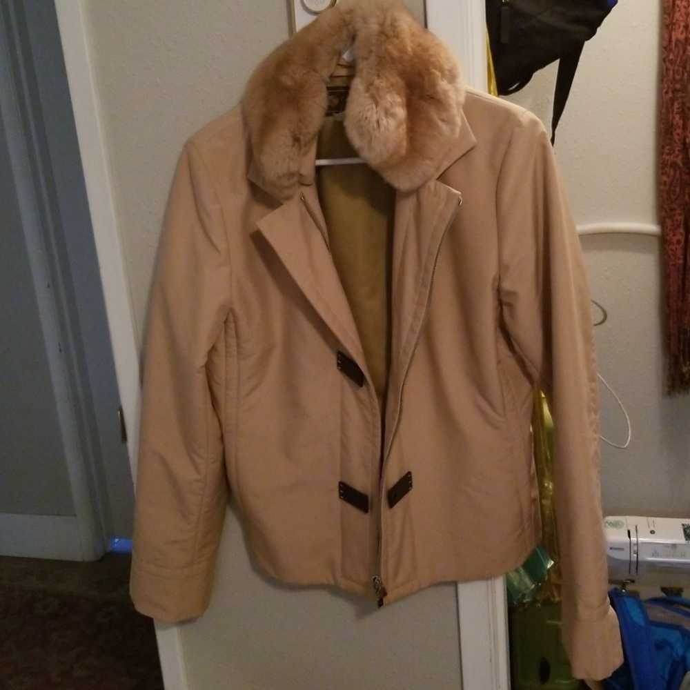 Chinchilla collar coat